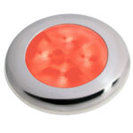 HELLA SLIM LINE COURTESY HI  INTENSITY RED SS BEZEL 12V
