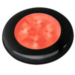 HELLA SLIM LINE COURTESY HI INTENSITY RED BLACK BEZEL 12V