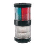 HELLA TRI-COLOR NAVIGATION LIGHT INCADESCENT BLACK WITH