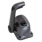 UFLEX SINGLE LEVER CONTROLS W/ NEUTRAL LOCK W/ TRIM BLACK