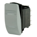BEP CONTURA SWITCH DPST GRAY ON/ON 2 AMBER LED