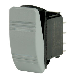 BEP CONTURA SWITCH DPST GRAY ON/ON 2 AMBER LED