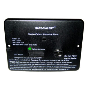 SAFE T ALERT 62 SERIES BLACK CARBON MONOXIDE ALARMS 12V