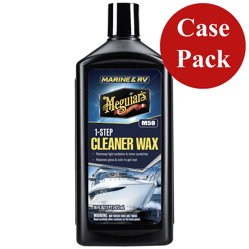 MEGUIAR'S BOAT/RV ONE STEP CLEANER WAX LIQUID 16 OZ