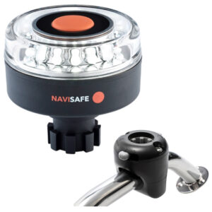 NAVISAFE WHITE NAVILIGHT WITH BLACK RAIL MOUNT