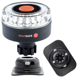 NAVISAFE WHITE NAVILIGHT WITH BLACK RIB MOUNT