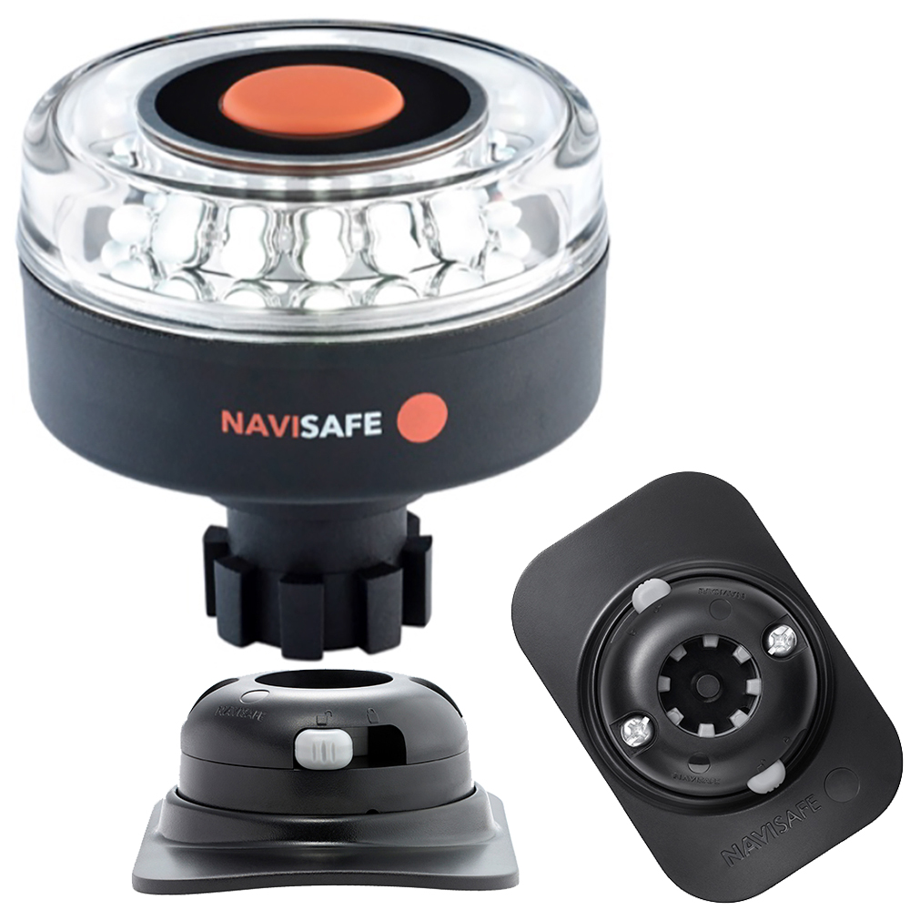 NAVISAFE WHITE NAVILIGHT WITH BLACK RIB MOUNT