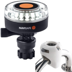 NAVISAFE WHITE 2NM 360 DEGREE  NAVILIGHT WITH WHITE RAIL