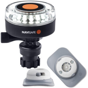 NAVISAFE WHITE 2NM 360 DEGREE  NAVILIGHT WITH WHITE RIB MOUNT