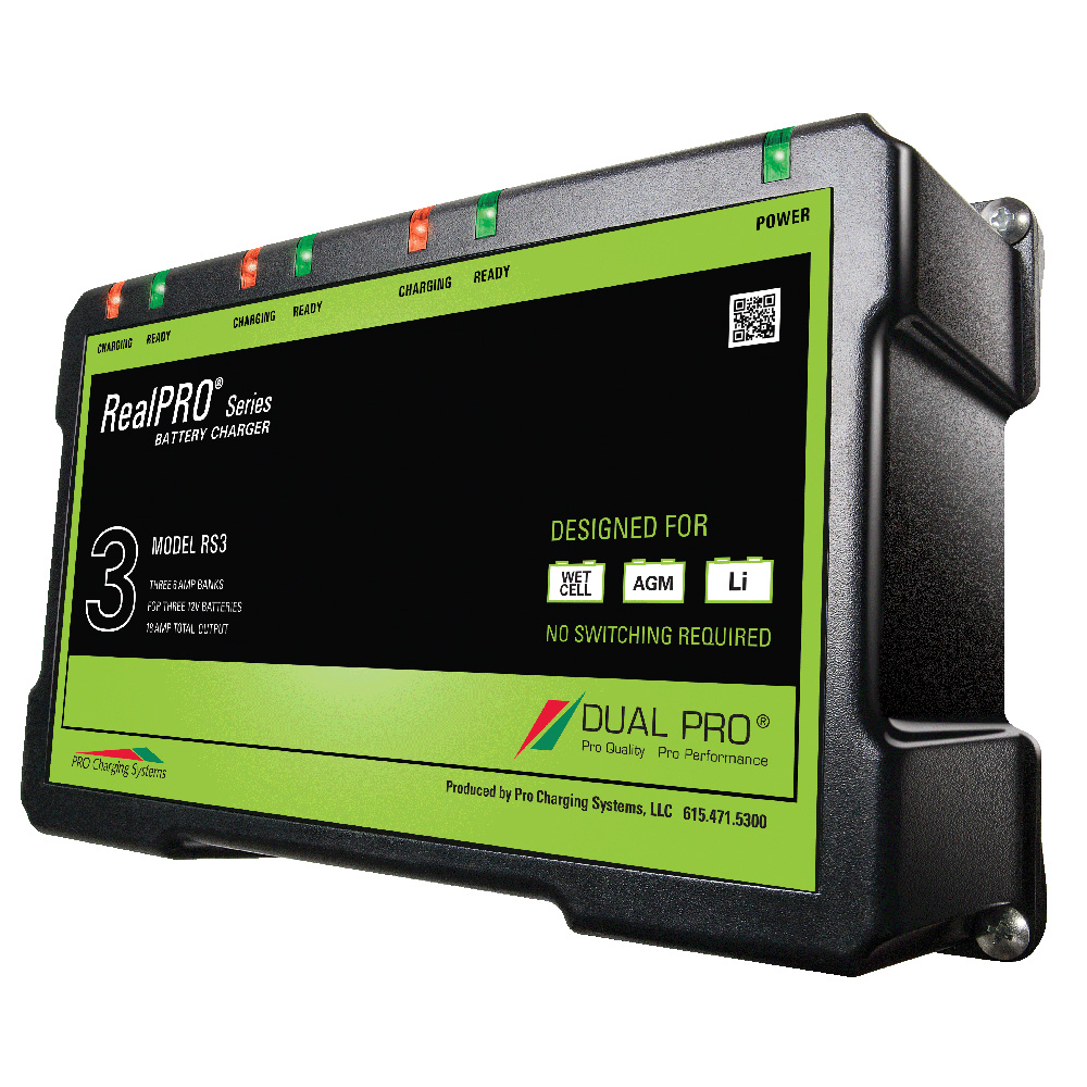 DUAL PRO REALPRO SERIES 18A 3 BANK BATTERY CHARGER