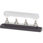 BLUE SEA 2307 BUSBAR 4 X 1/4 STUD WITH COVER