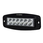 HEISE 6 LED SINGLE ROW DRIVING LIGHT FLUSH MOUNT