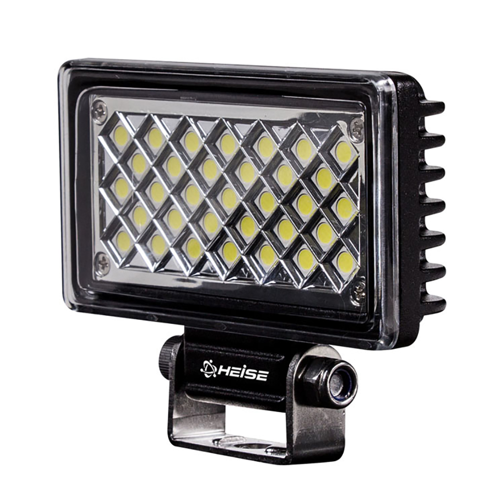HEISE 3.625"X 2" RECTANGLE WORK LIGHT - BLACK CASE