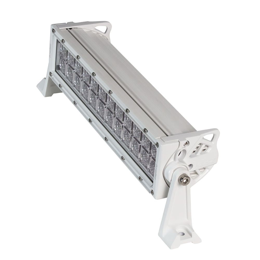 HEISE 14" DUAL ROW MARINE LED LIGHT BAR - WHITE CASE