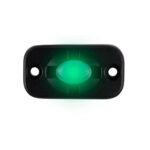 HEISE 1.5"X 3" AUX. LIGHTING POD GREEN - WHITE CASE