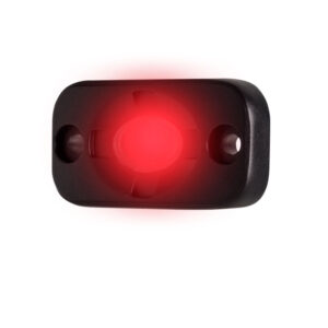 HEISE 1.5"X 3" AUX. LIGHTING POD RED - WHITE CASE