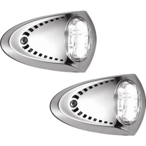 ATTWOOD LED DOCKING LIGHTS SS BEZEL PAIR