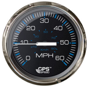 FARIA CHESAPEAKE BLACK 4" SPEEDOMETER 60 MPH GPS
