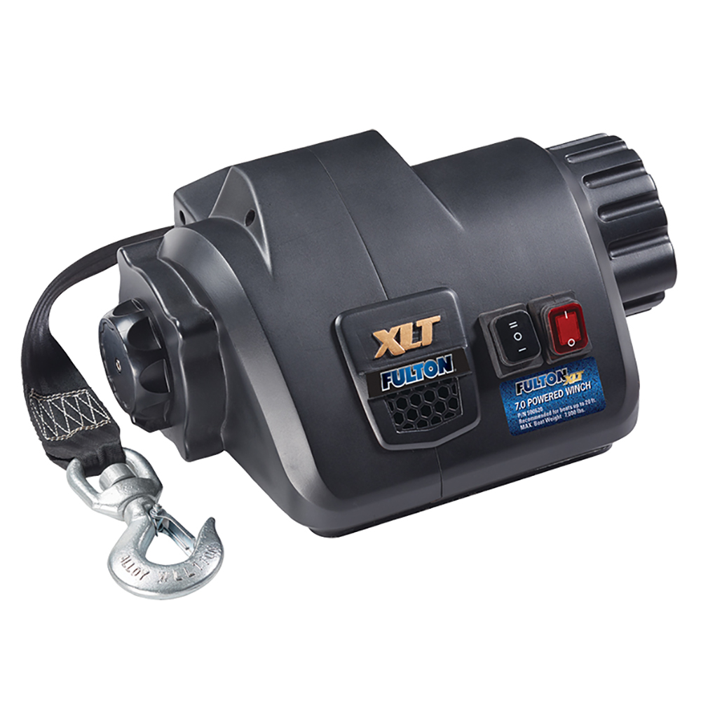 FULTON XLT 7.0 POWERED MARINE WINCH W/ REMOTE F/ BOATS UP TO