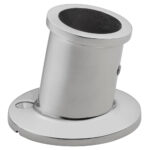 WHITECAP TOP MOUNTED FLAG POLE SOCKET STAINLESS STEEL 1" ID