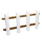 WHITECAP TEAK FOUR ROD TOURNAMENT STORAGE RACK
