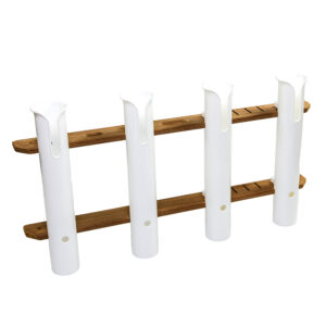 WHITECAP TEAK FOUR ROD TOURNAMENT STORAGE RACK