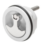 WHITECAP COMPRESSION HANDLE CP ZAMAC/WHITE NYLON NO LOCK