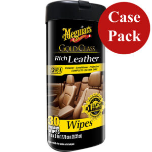 MEGUIAR'S GOLD CLASS RICH LEATHER WIPES *CASE OF 6*