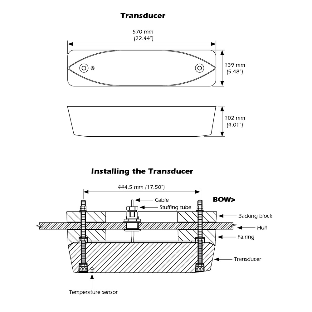 GARMIN AIRMAR R109LM THRU HULL TRANSDUCER BARE WIRES - Image 3