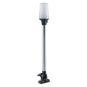 PERKO FOLD DOWN ALL-ROUND WHITE POLE LIGHT VERTICAL