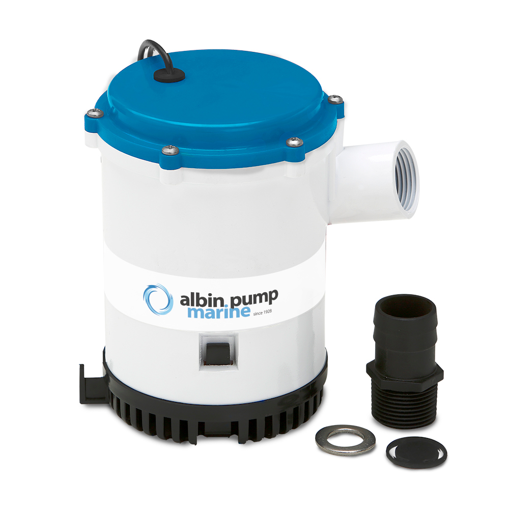 ALBIN PUMP BILGE PUMP HEAVY DUTY 1750 GPH 12V