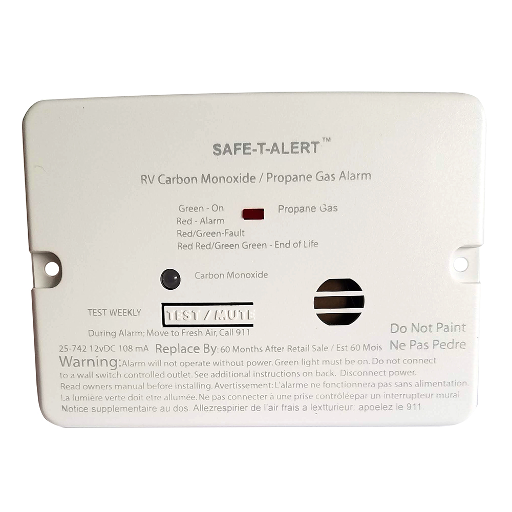 SAFE T ALERT COMBO CARBON MONOXIDE AND PROPANE ALARM