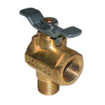 GROCO 1/2" NPT 90 DEGREE BRONZE FUEL VALVE