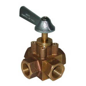 GROCO 1/2" 4-WAY TANK SELECTOR VALVE