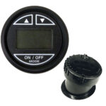 FARIA EURO BLACK 2" DEPTH SOUNDER W/IN-HULL TRANSDUCER