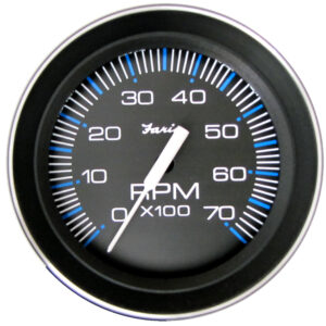 FARIA CORAL 4" TACHOMETER (7000 RPM) (ALL OUTBOARD)