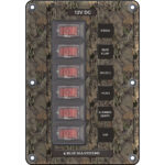 BLUE SEA 4325 CIRCUIT BREAKER SWITCH PANEL 6 POSITION CAMO