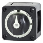 BLUE SEA 6008200 M-SERIES BATTERY SWITCH 3 POS BLACK