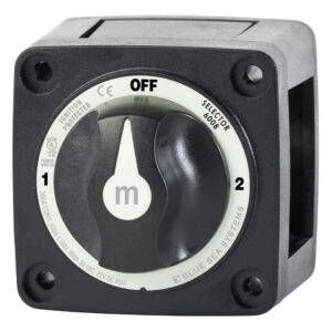 BLUE SEA 6008200 M-SERIES BATTERY SWITCH 3 POS BLACK