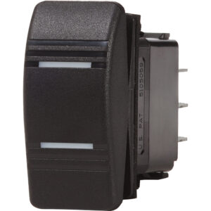BLUE SEA 8300 CONTURA SWITCH DPDT BLACK ON-ON
