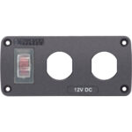 BLUE SEA 4364 ACCESSORY PANEL 15A BREAKER & 2 BLANK
