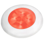 HELLA SLIM LINE RED LIGHT WHITE BEZEL 24V