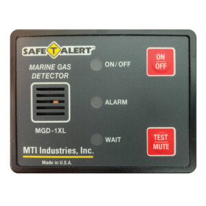 SAFE T ALERT GAS VAPOR ALARM SURFACE MOUNT BLACK