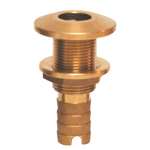 GROCO 5/8" BRONZE HOSE BARB THRU-HULL FITTING