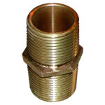 GROCO BRONZE PIPE NIPPLE 1 1/4" NPT