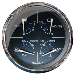 FARIA CHESAPEAKE BLACK 5"  MULTIFUNCTION GAUGE