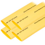 ANCOR HEAT SHRINK TUBING 3/4"X6" YELLOW 4PCS