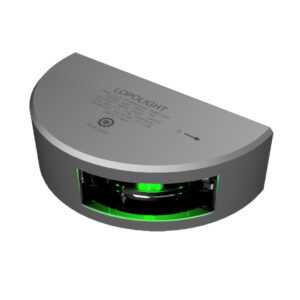 LOPOLIGHT GREEN STARBOARD SIDELIGHT 3NM 2.5M CABLE