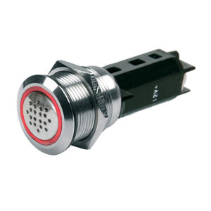 BEP PUSH-BUTTON SWITCH 12V BUZZER RED LED