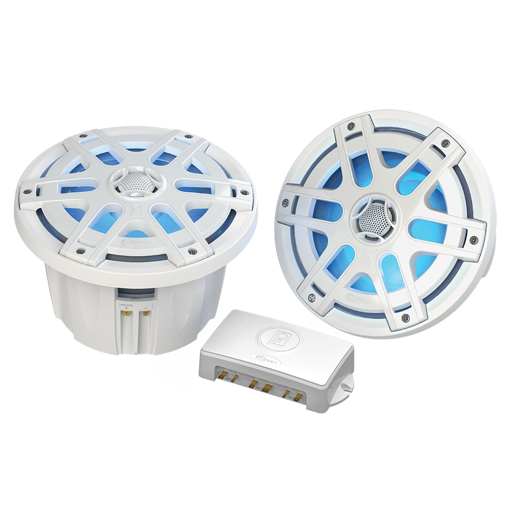 POLY-PLANAR MA-OC8 8" ROUND WATERPROOF BLUE LED LIT